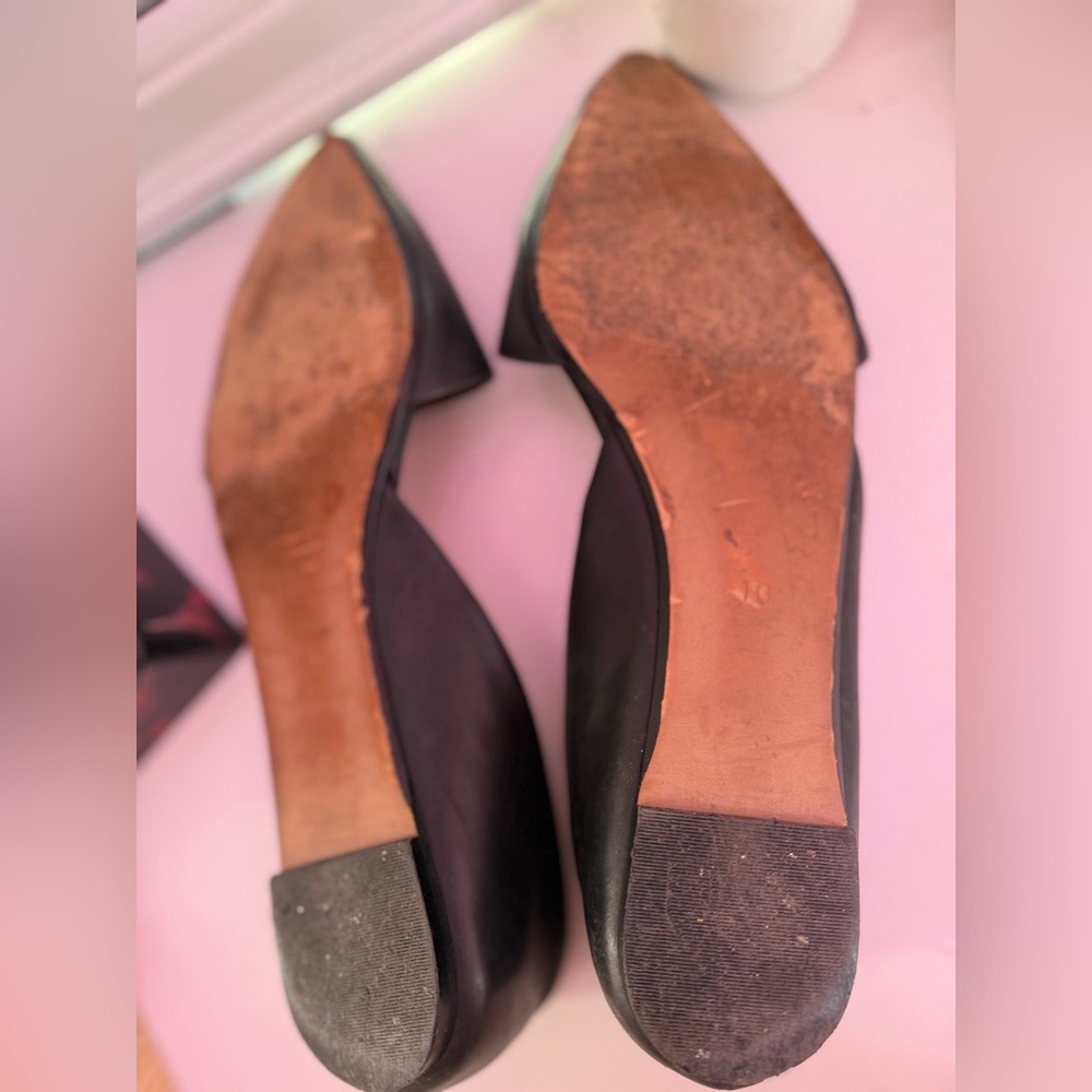 Madewell Black Leather Flats - Picture 3 of 7